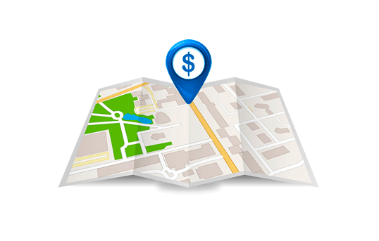 imagen ilustrativa de un mapa donde puedes Paga tu Recibo Telmex